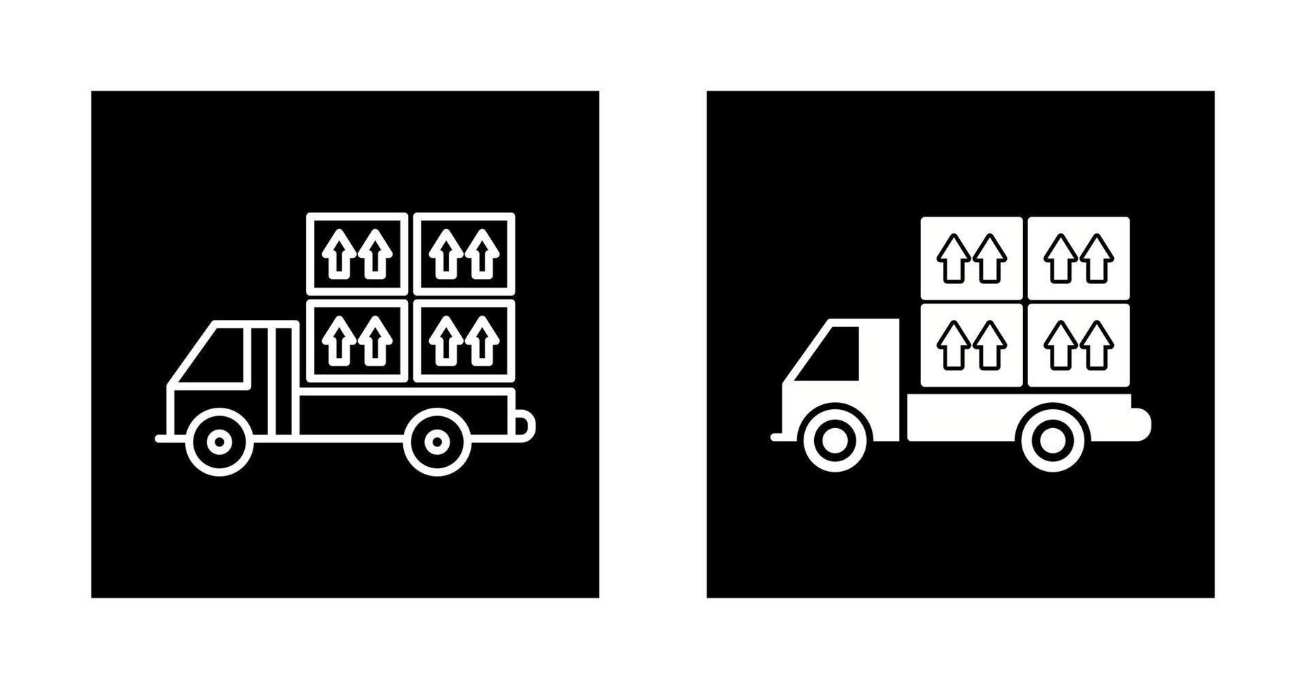 geladenes LKW-Vektorsymbol vektor