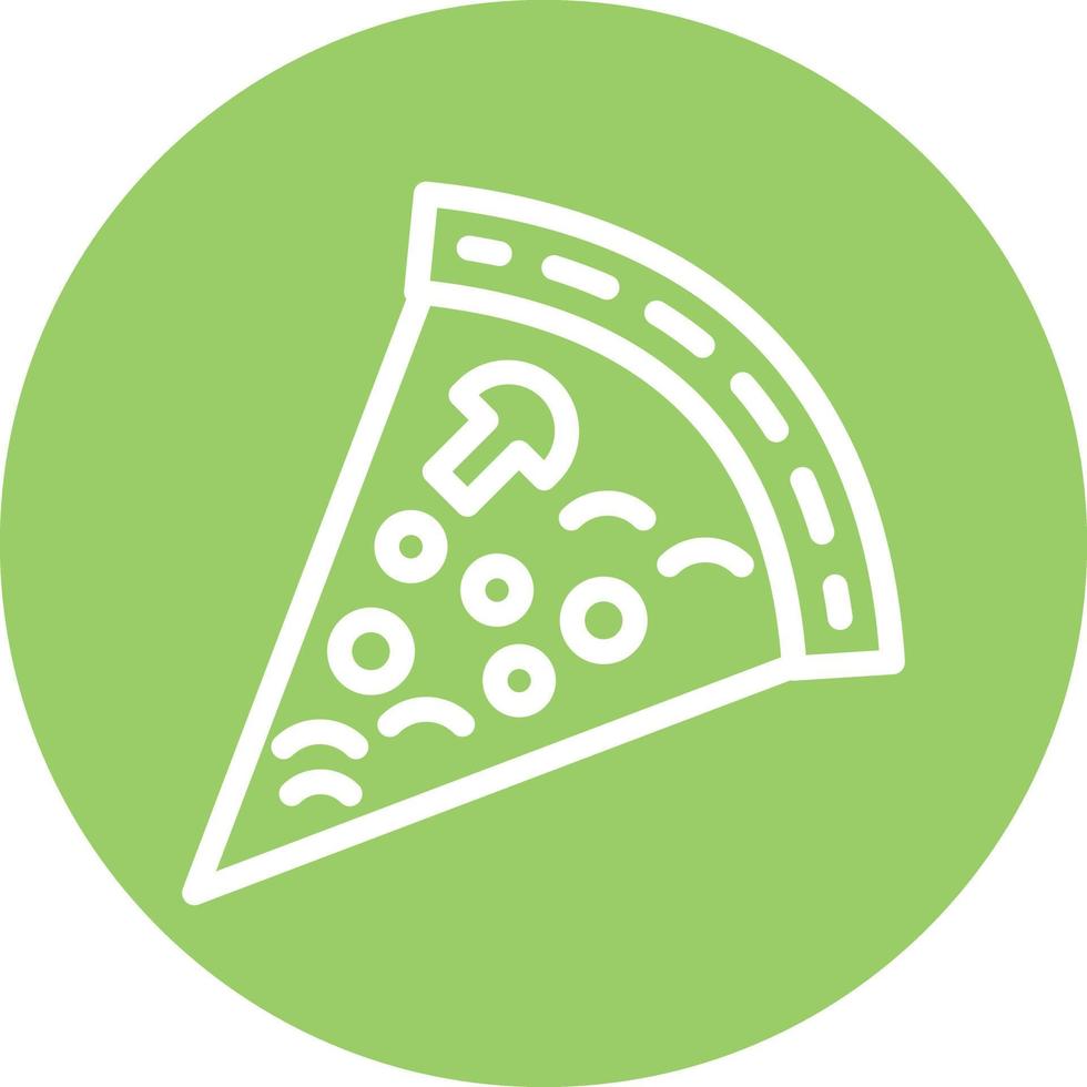 Pizzascheibe Vektor Icon Design