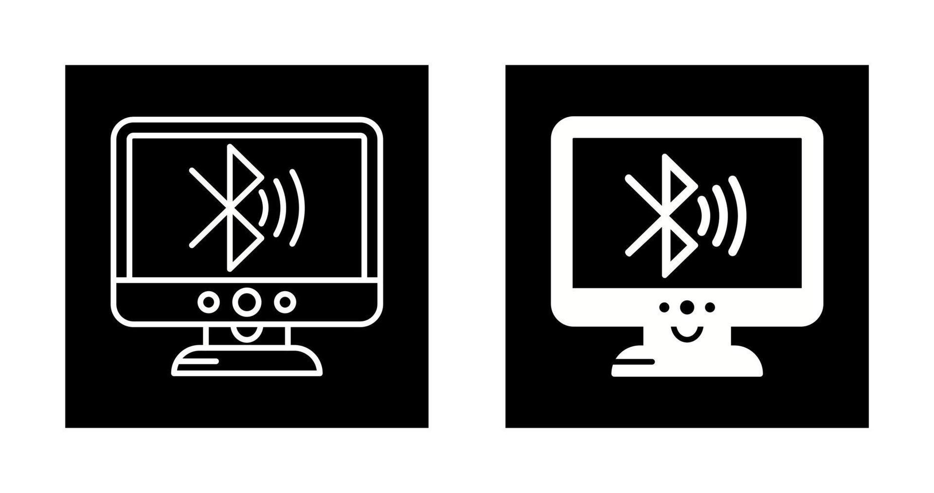 Bluetooth-LCD-Vektorsymbol vektor