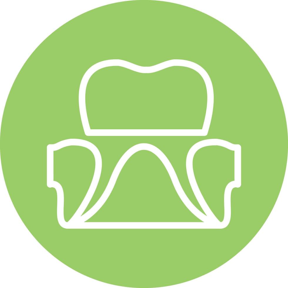 dental krona vektor ikon design