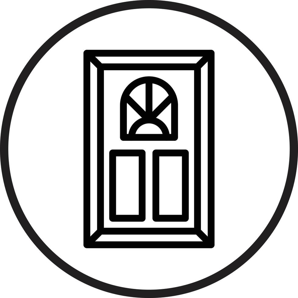 rum dörr vektor ikon stil