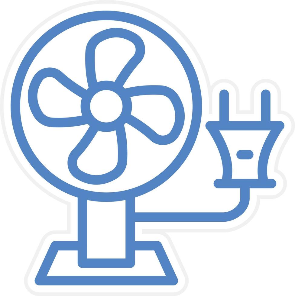 elektrisch Ventilator Vektor Symbol Stil