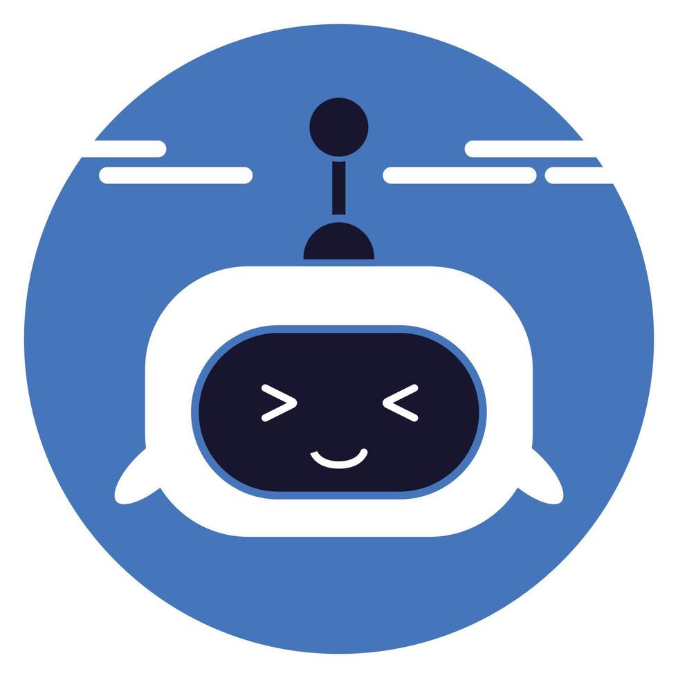chatbot. robo rådgivare . chatt bot robot tycka om assistent. begrepp av digital rådgivare avatar till hjälp de kund. vektor ikon.