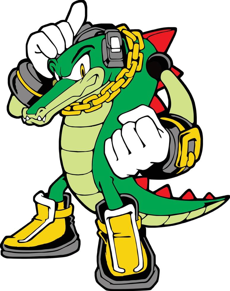 Vektor Illustration von ein Krokodil Charakter
