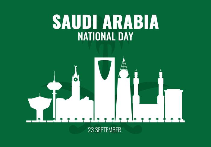 Saudiarabiens nationaldag vektor