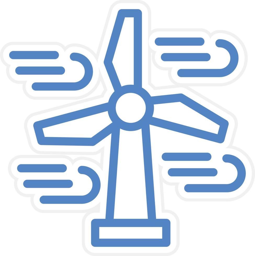 Wind Energie Vektor Symbol Stil