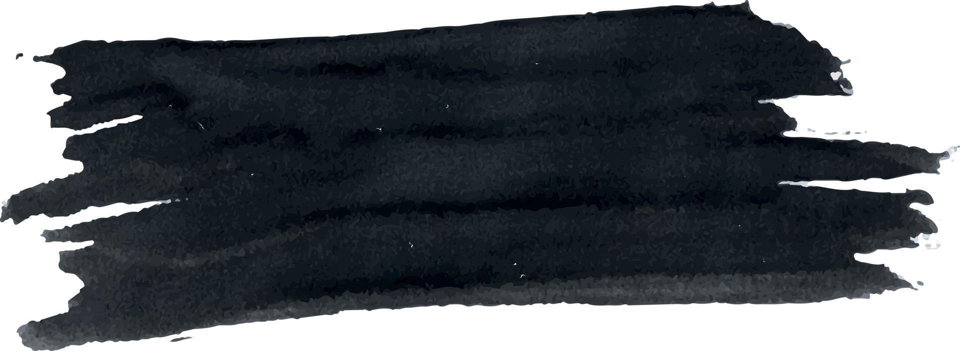 Bürste Schlaganfall mit Aquarell malen. Grunge. schwarz Farbe. hoch Qualität Vektor Illustration.