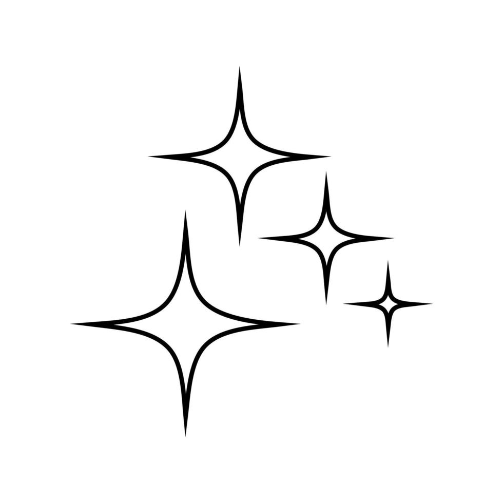 funkeln Symbol Vektor. Star Illustration unterzeichnen. scheinen Symbol. Reinheit Logo. vektor