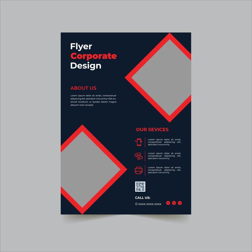 företags- flygblad affisch broschyr omslag ett sida layout design mall i a4 storlek.årlig Rapportera vektor illustration.