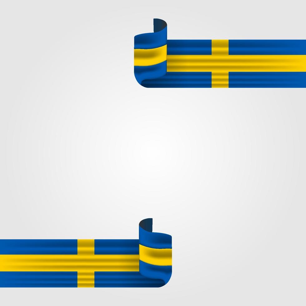 vektorillustration av Sveriges nationella dag vektor