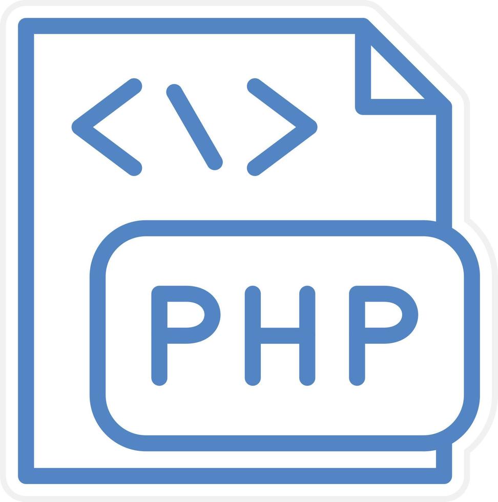 php Datei Vektor Symbol Stil