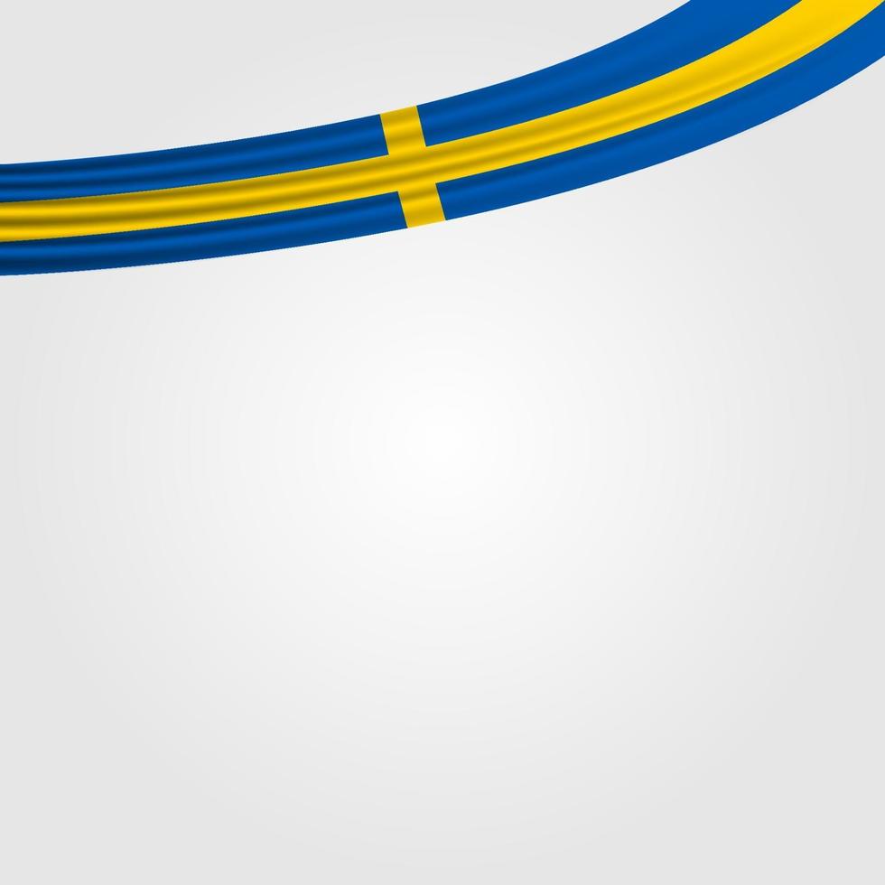 sveriges nationaldag. firades årligen den 6 juni i sverige. glad nationell helgdag av frihet. svensk flagga. vektor