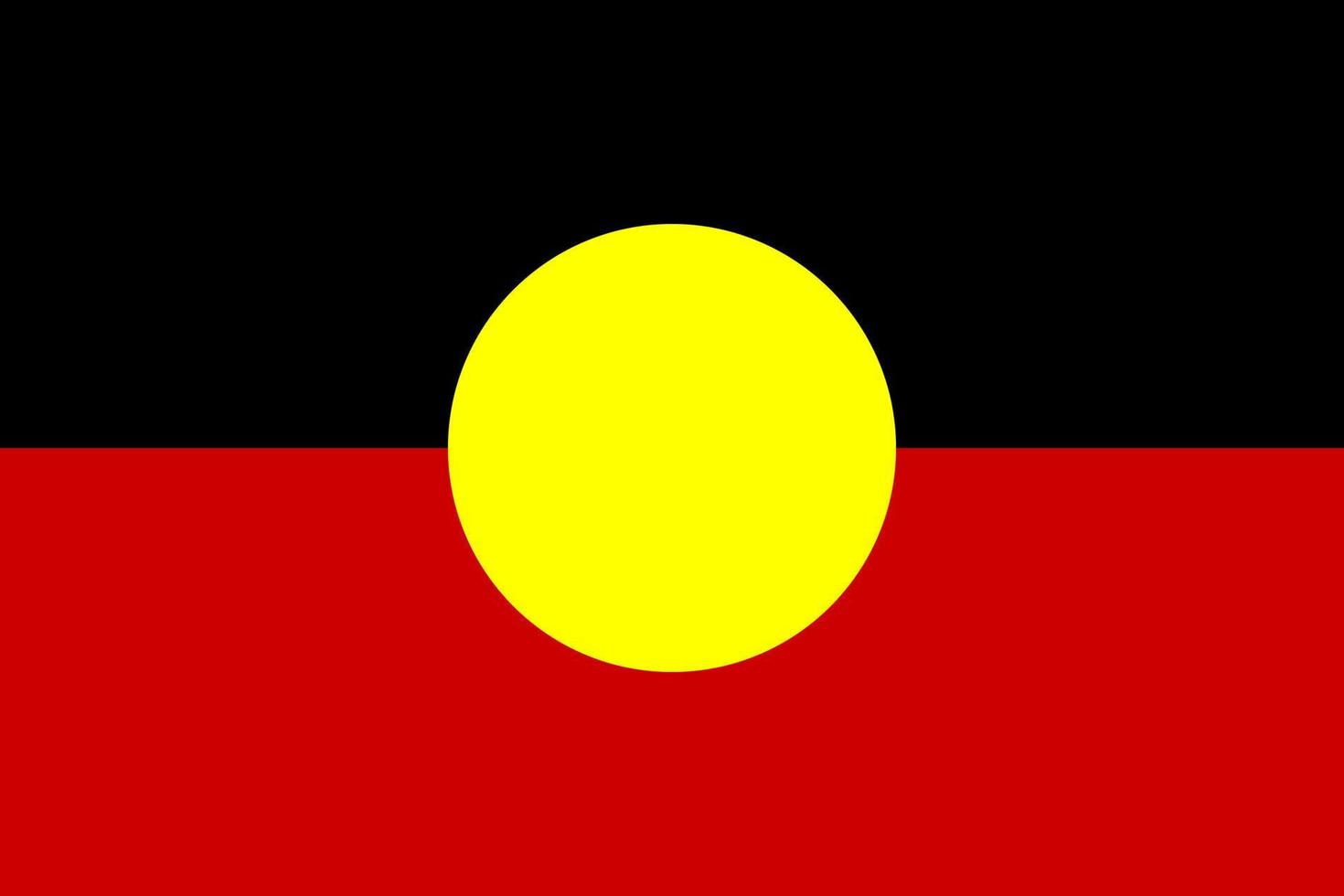 einfach Flagge von Ureinwohner australisch vektor