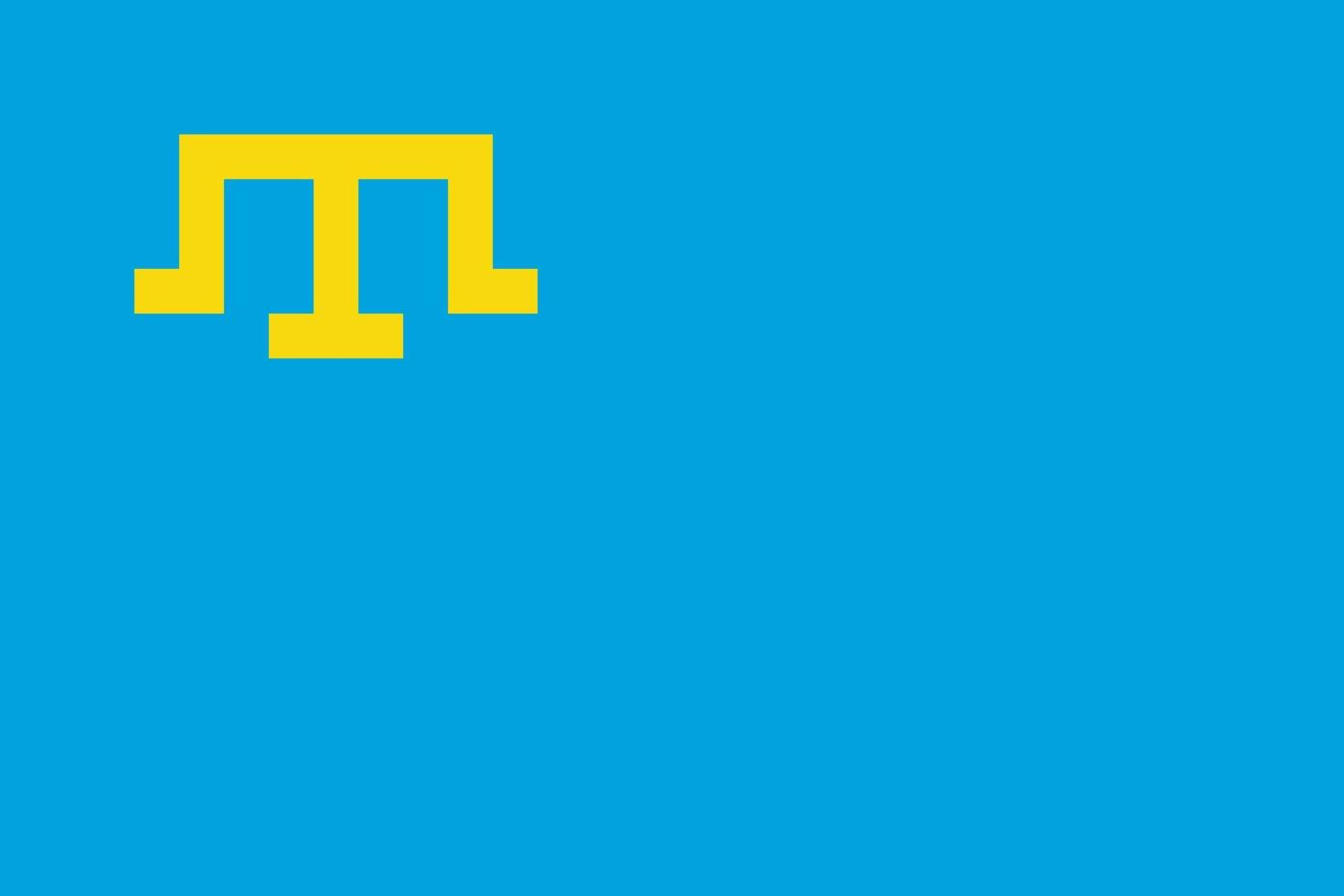 einfach Flagge von Krim tatars vektor