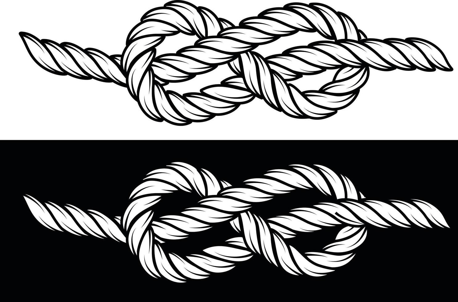 vektor bild av rep på svart och vit bakgrund