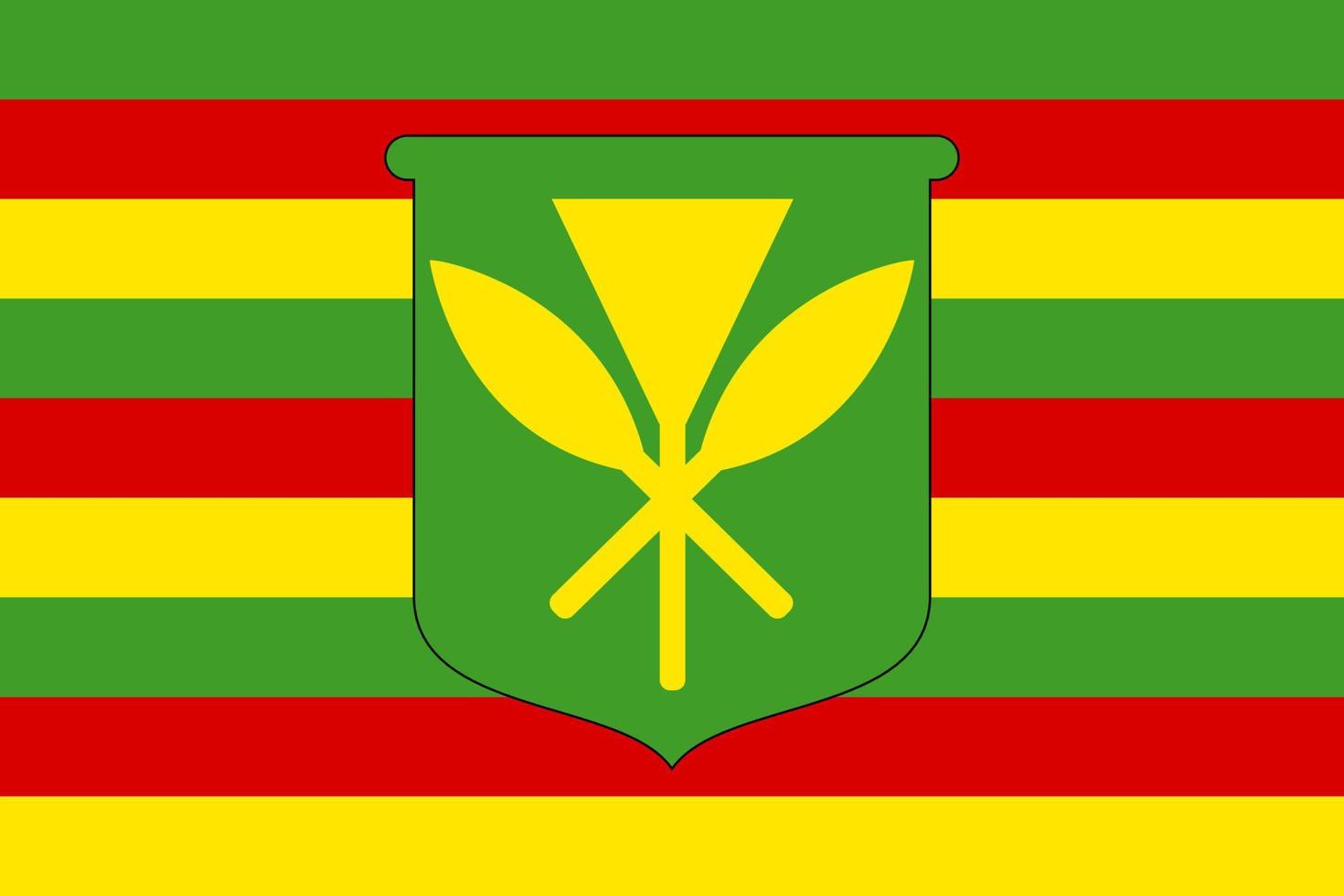 einfach Flagge von Kanaka Maoli vektor