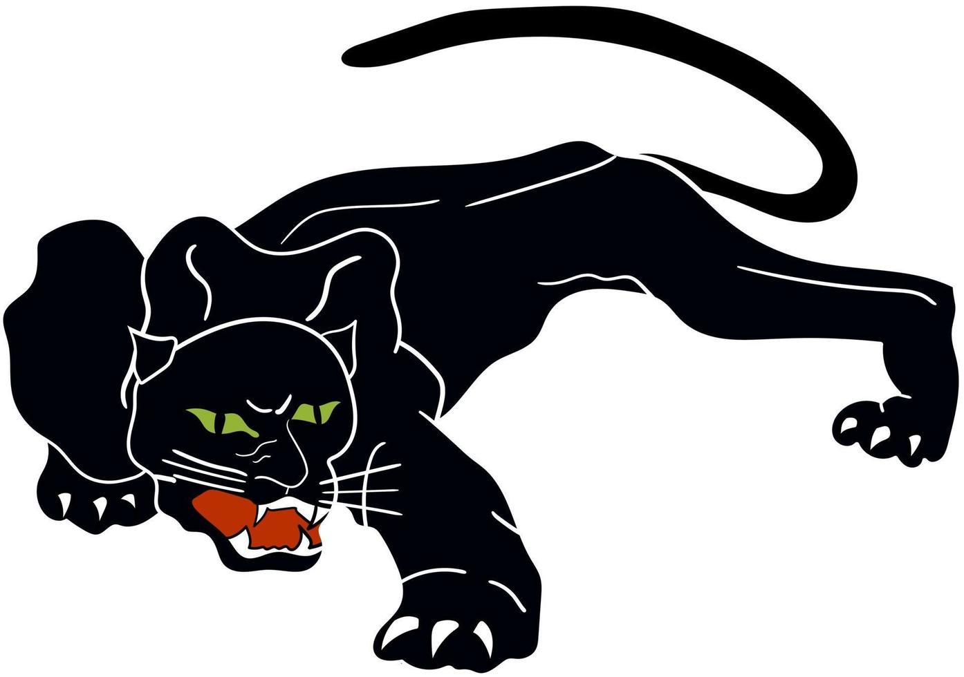 schwarzer Panther perfekt für Designprojekt vektor