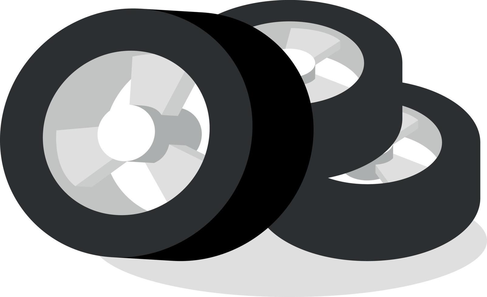 vektor grafik av fordon hjul