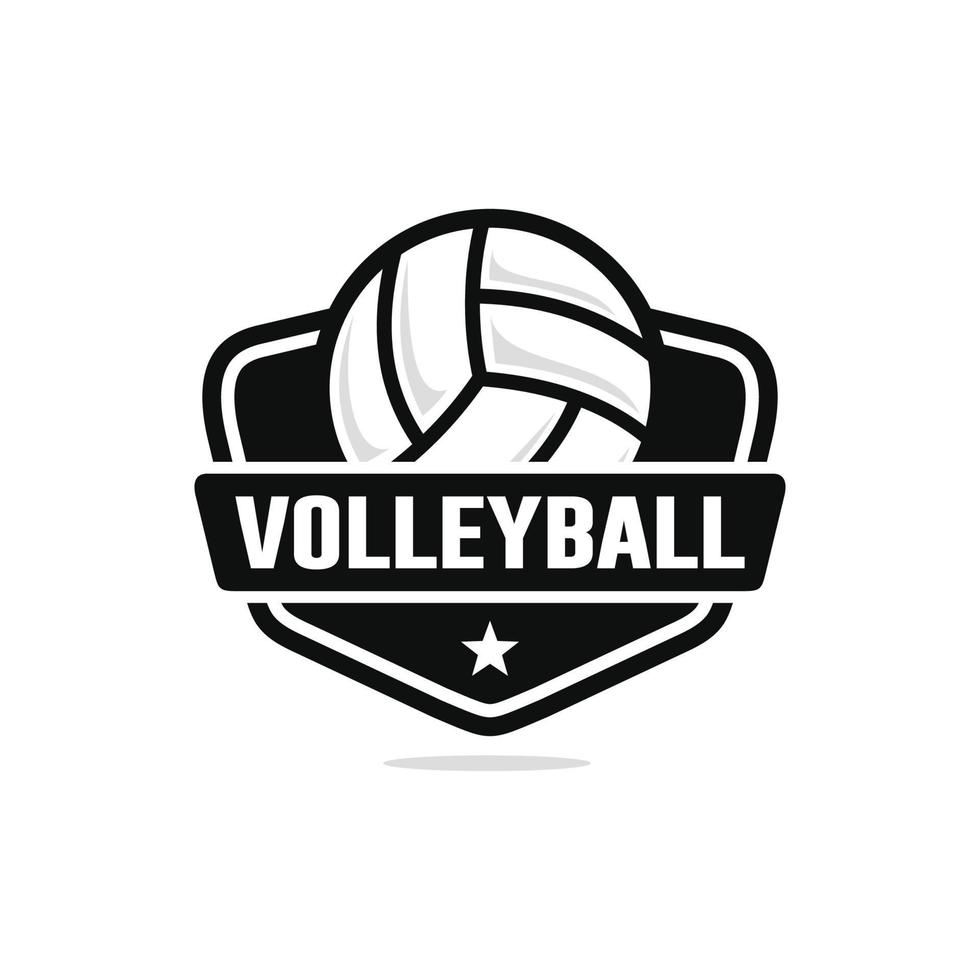 volleyboll logotyp design vektor