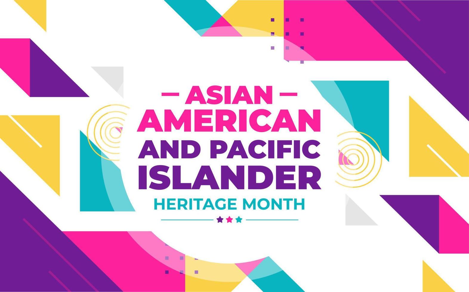 asiatisch amerikanisch und Pazifik Insulaner Erbe Monat Hintergrund oder Banner Design Vorlage feiern im dürfen. vektor