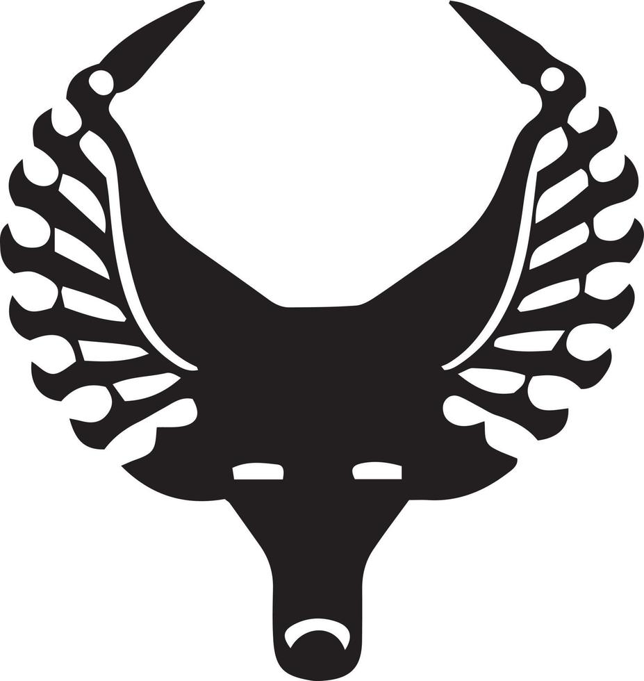 abstrakt Kuh Vektor. modern Strafrecht Kuh Logo. vektor