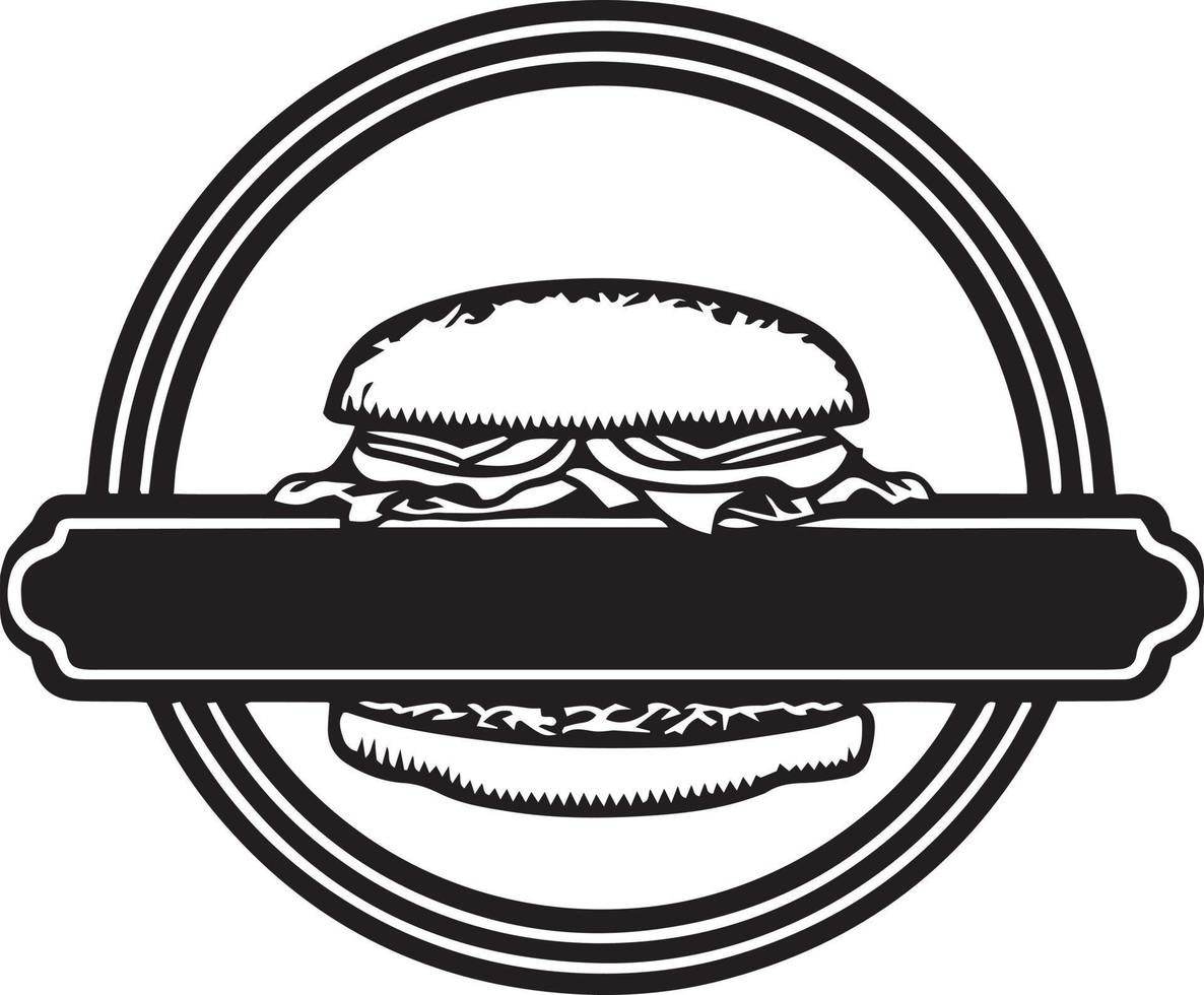 burger affär vektor logotyp begrepp