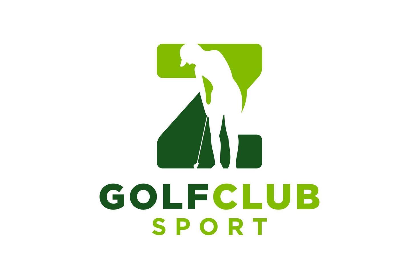 Vektor Initialen Brief z mit Golf kreativ geometrisch modern Logo Design.