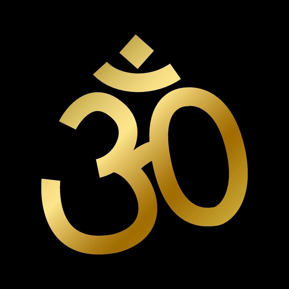 hinduismen tro symbol isolerad religion hinduiska tecken vektor