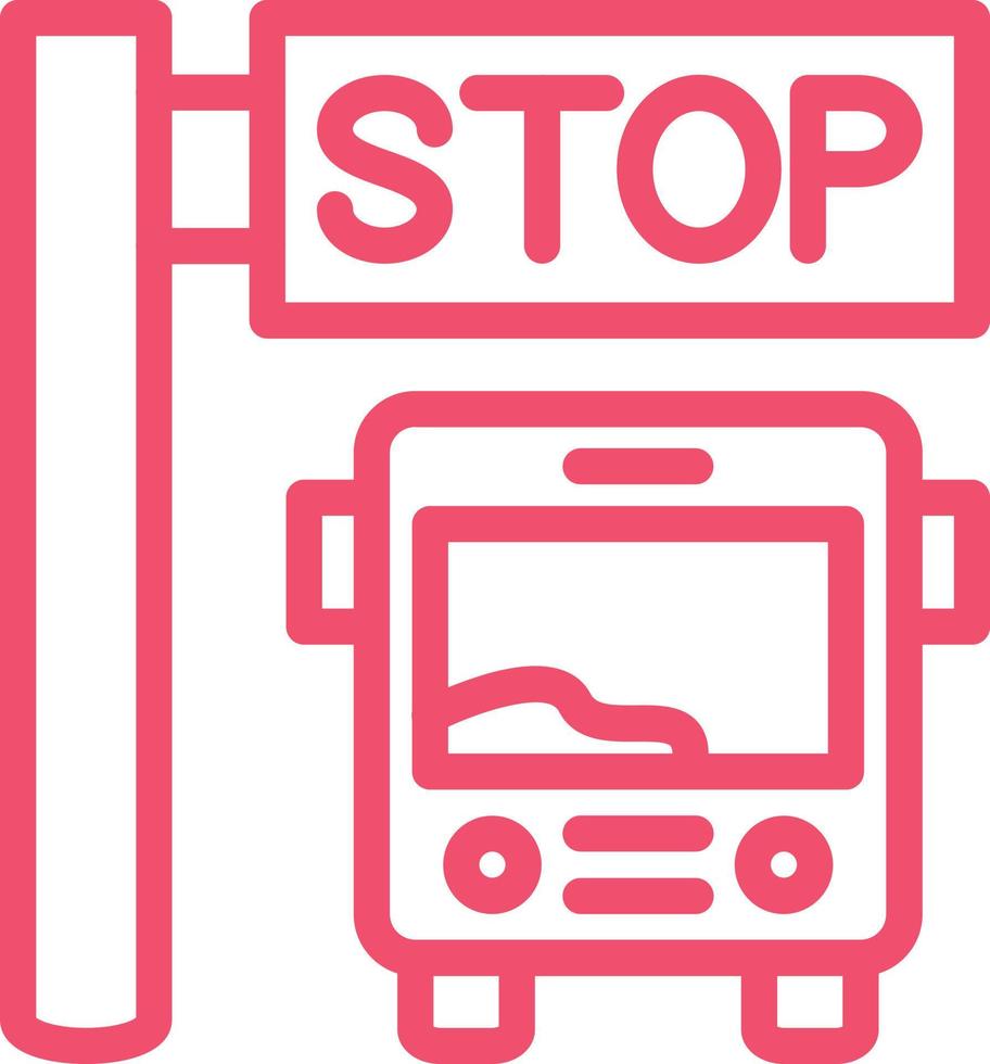 Bus halt Vektor Symbol Design