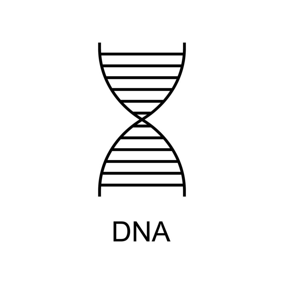 DNA Linie Vektor Symbol