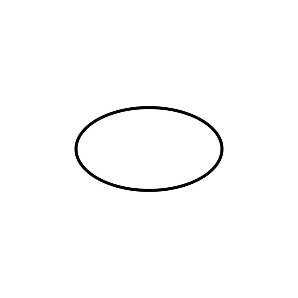 Oval Vektor Symbol