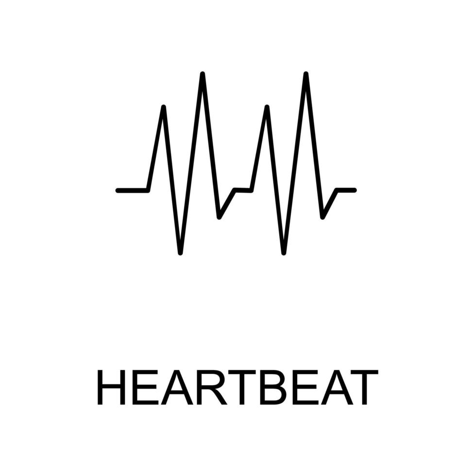 Herzschlag Linie Vektor Symbol