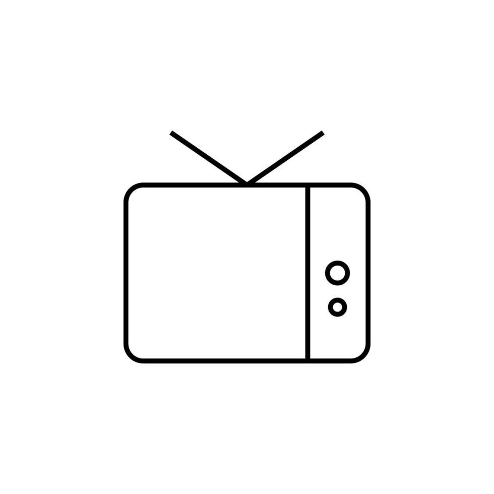 TV-Vektor-Symbol vektor