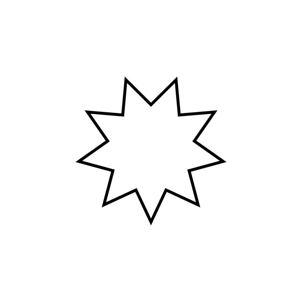 Star Linie Vektor Symbol