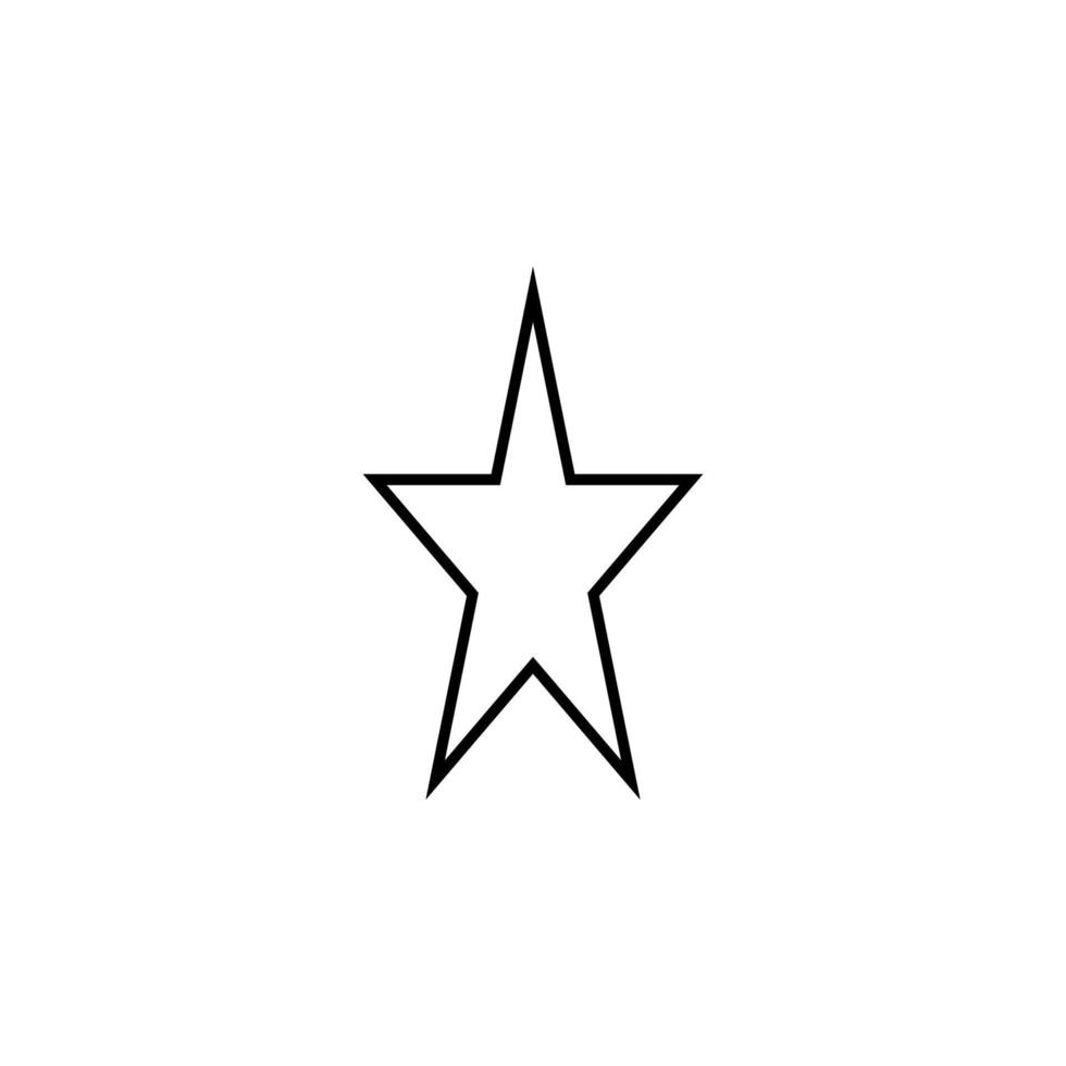 Star Linie Vektor Symbol