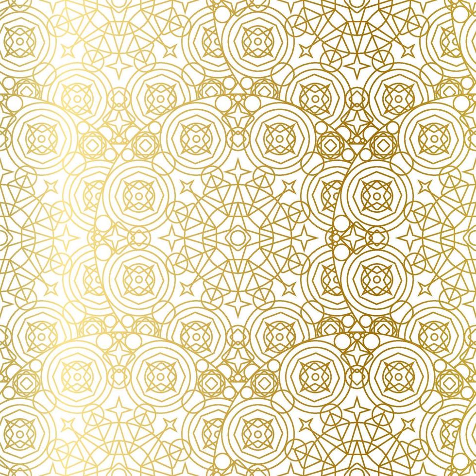 gyllene lyxkonst mandala boho sömlösa mönster vektor