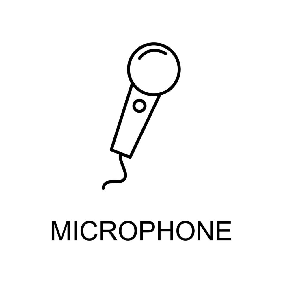 Sänger Mikrofon Vektor Symbol