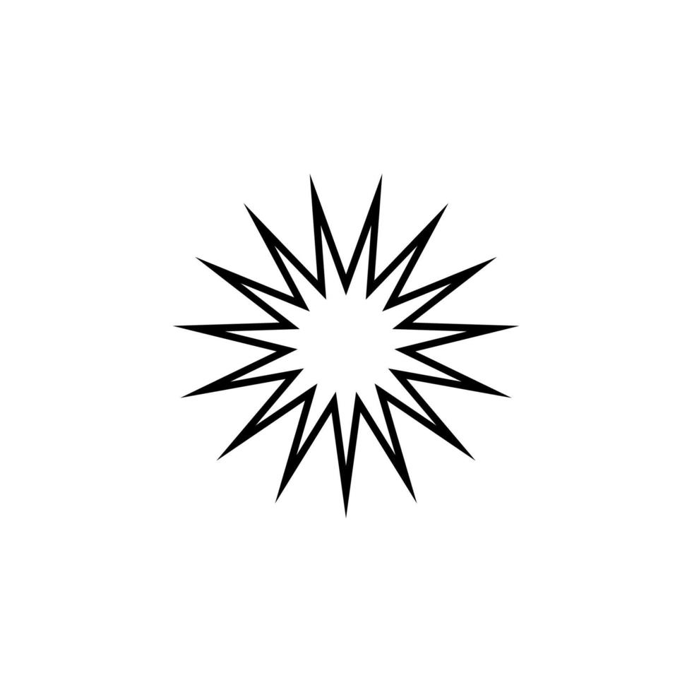 Star Linie Vektor Symbol