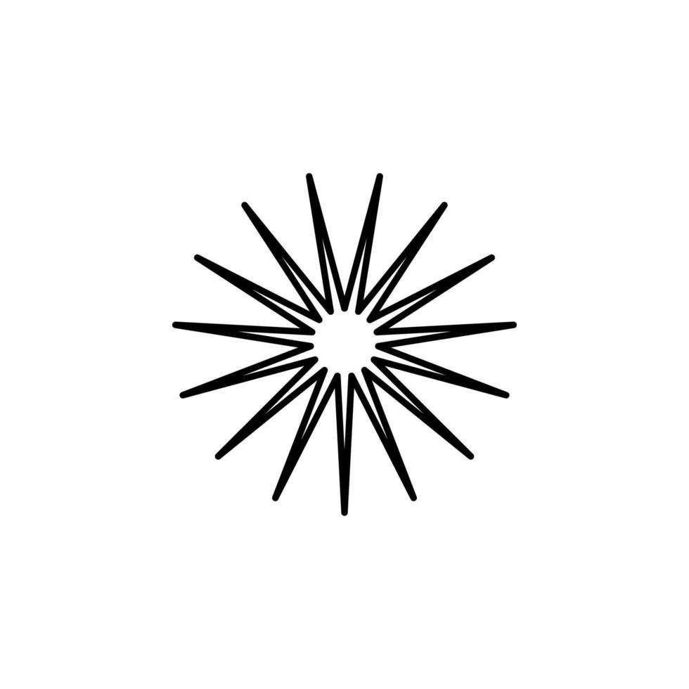 Star Linie Vektor Symbol