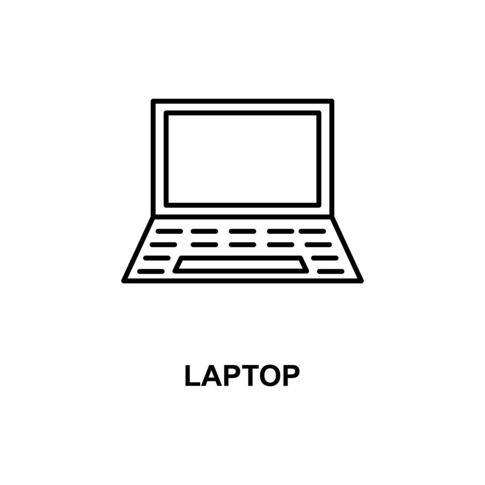 Laptop-Vektor-Symbol vektor