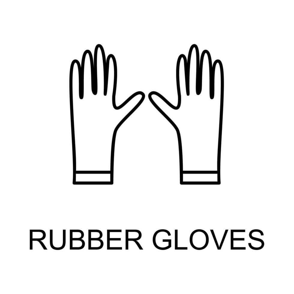 Gummi Handschuhe Vektor Symbol