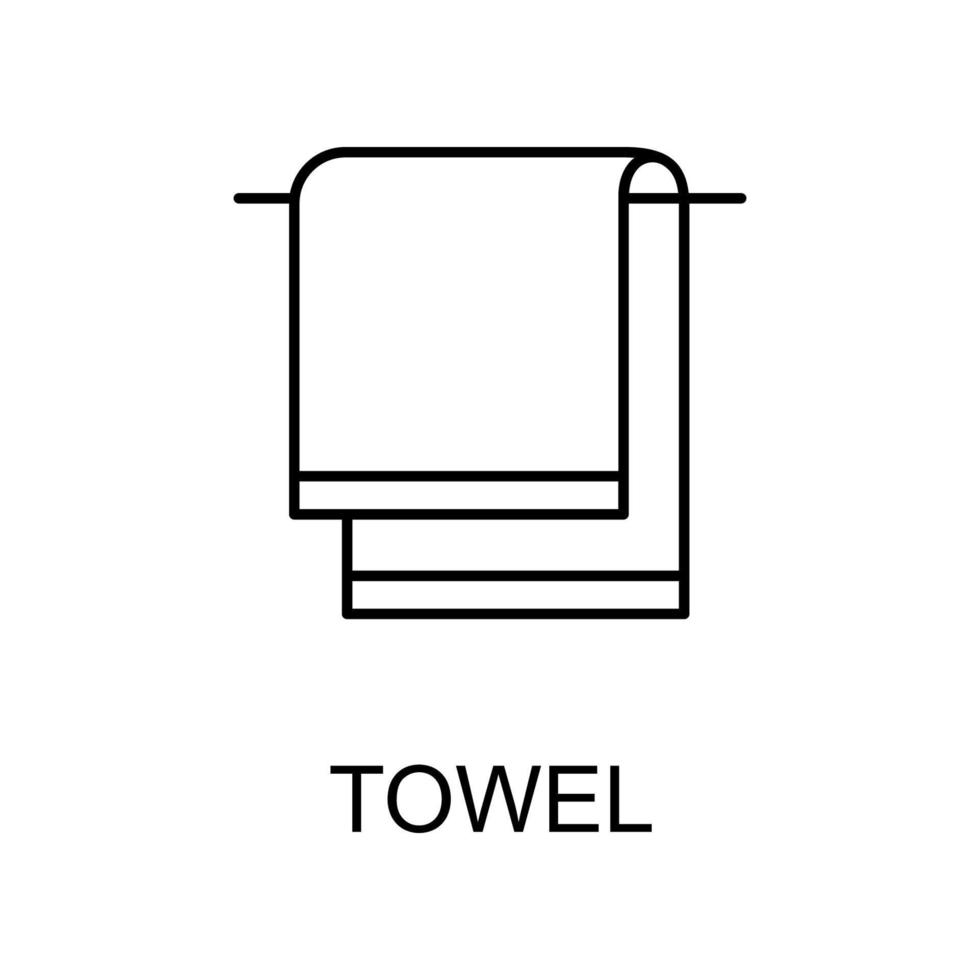 Handtuch-Vektor-Symbol vektor