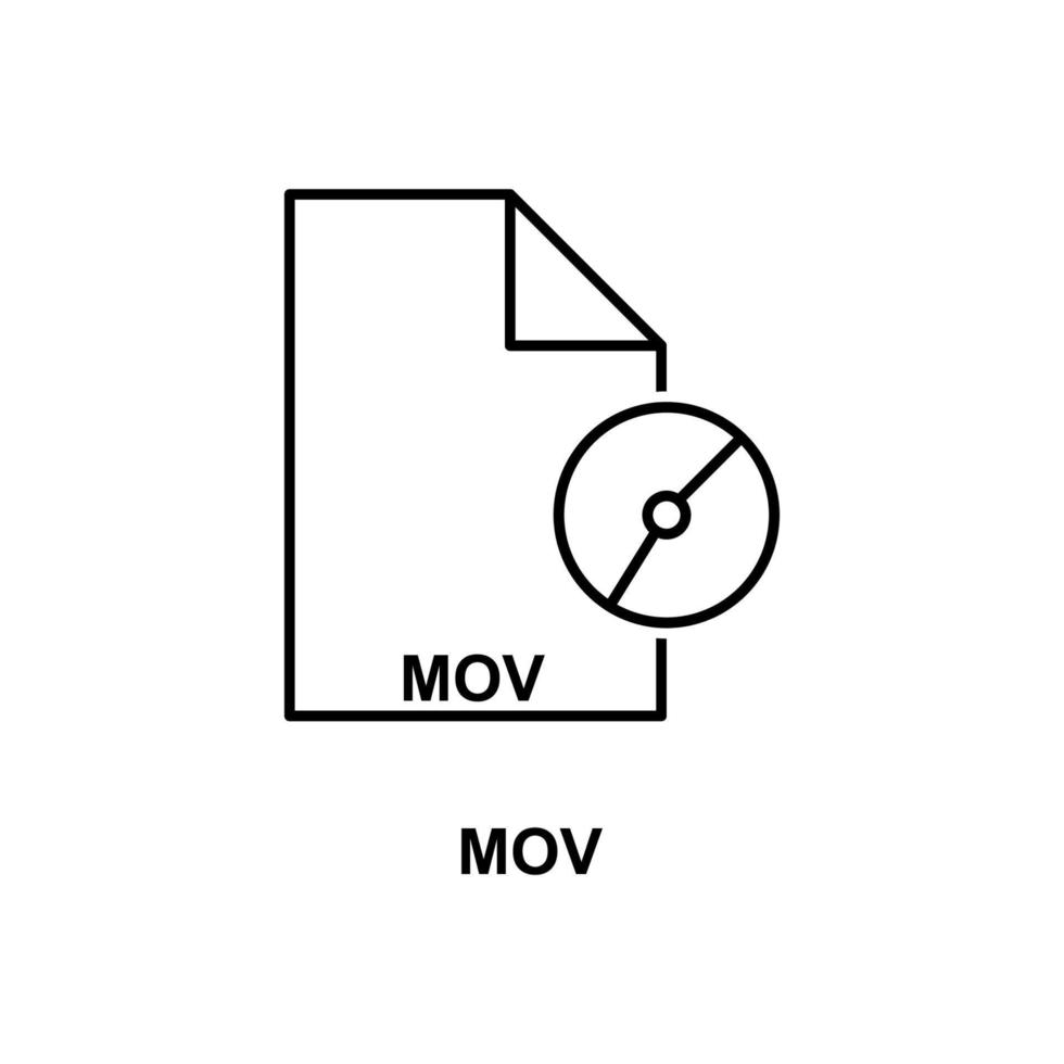 mov Datei Vektor Symbol