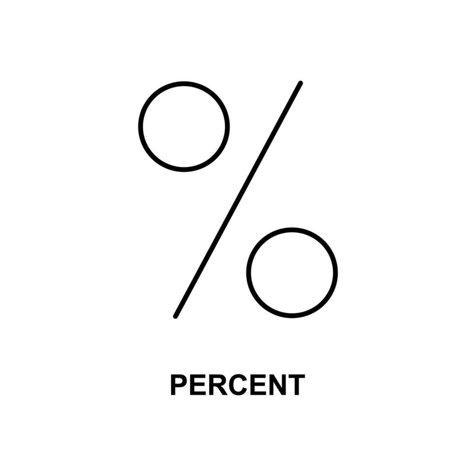 procent tecken vektor ikon