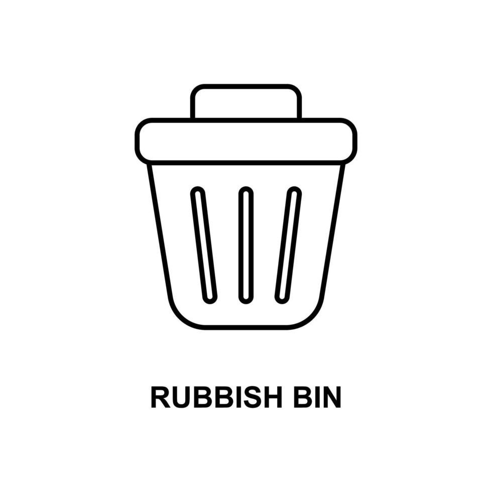 Müll Behälter Vektor Symbol