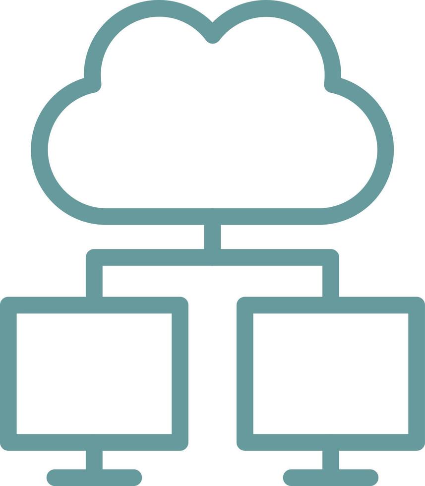 Cloud-Computing-Vektor-Icon-Design vektor