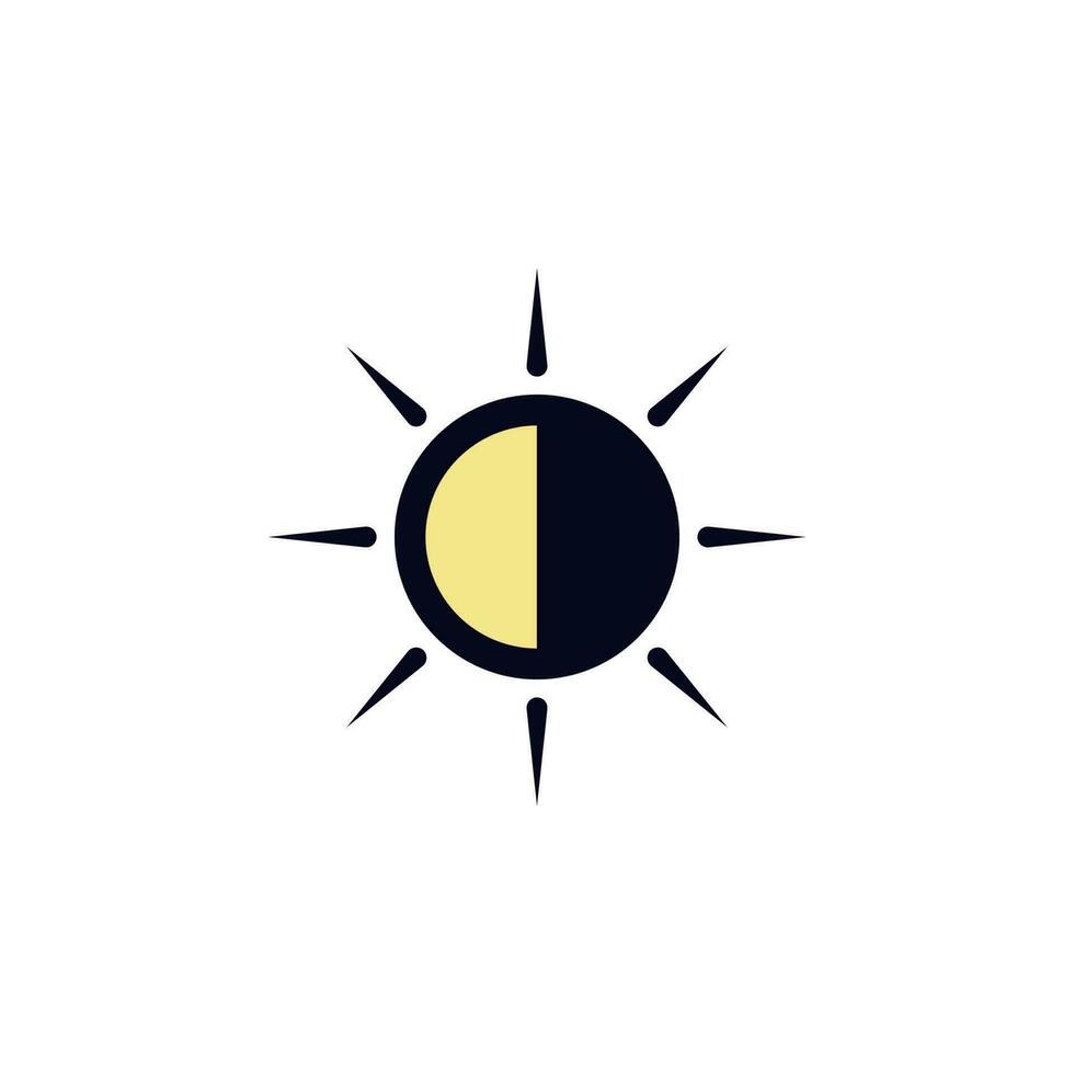 das Sonne Vektor Symbol