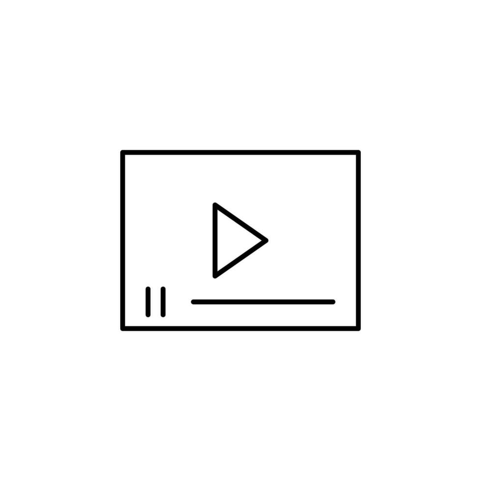 Video-Player-Vektorsymbol vektor