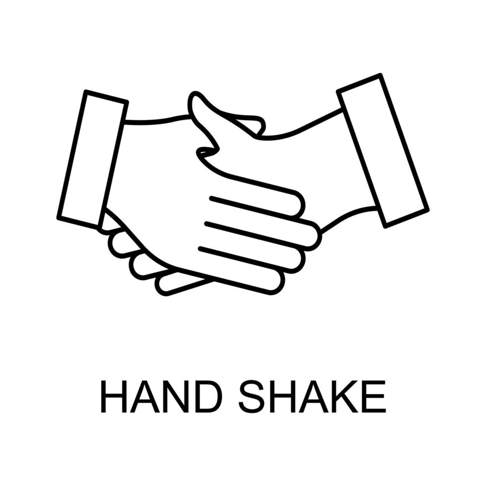 Handshake-Vektorsymbol vektor