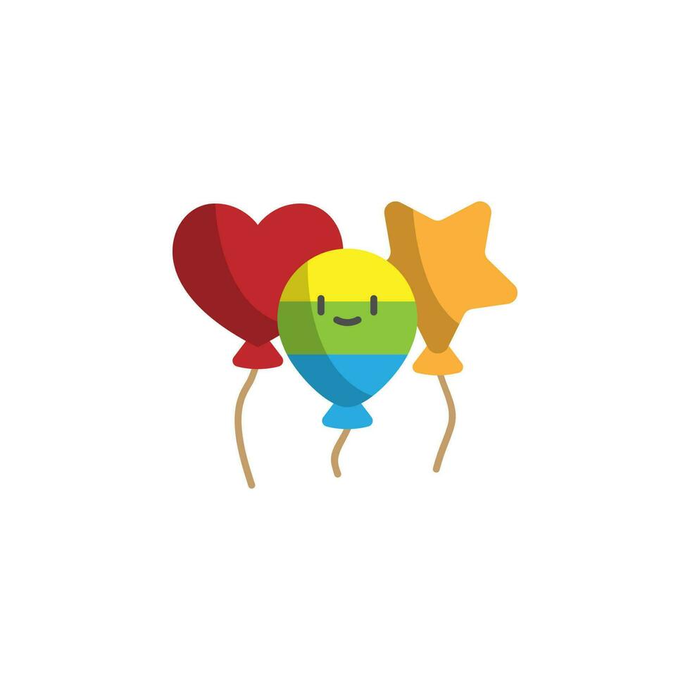 värld stolthet dag, ballongsfärg vektor ikon